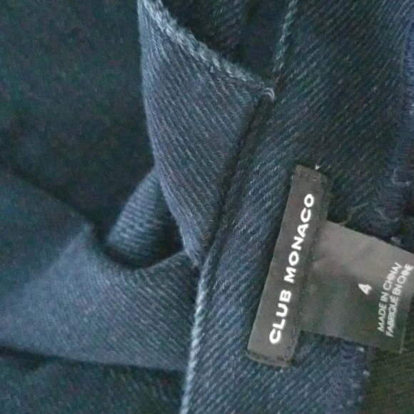 Club Monaco Stretchy Denim Sleeveless Minidress - Picture 5 of 5